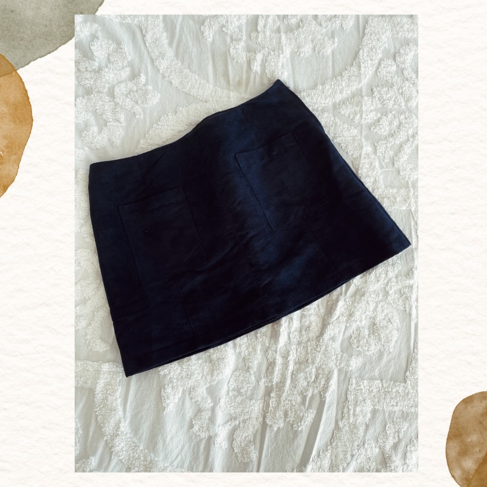 Faux Suede Skirt